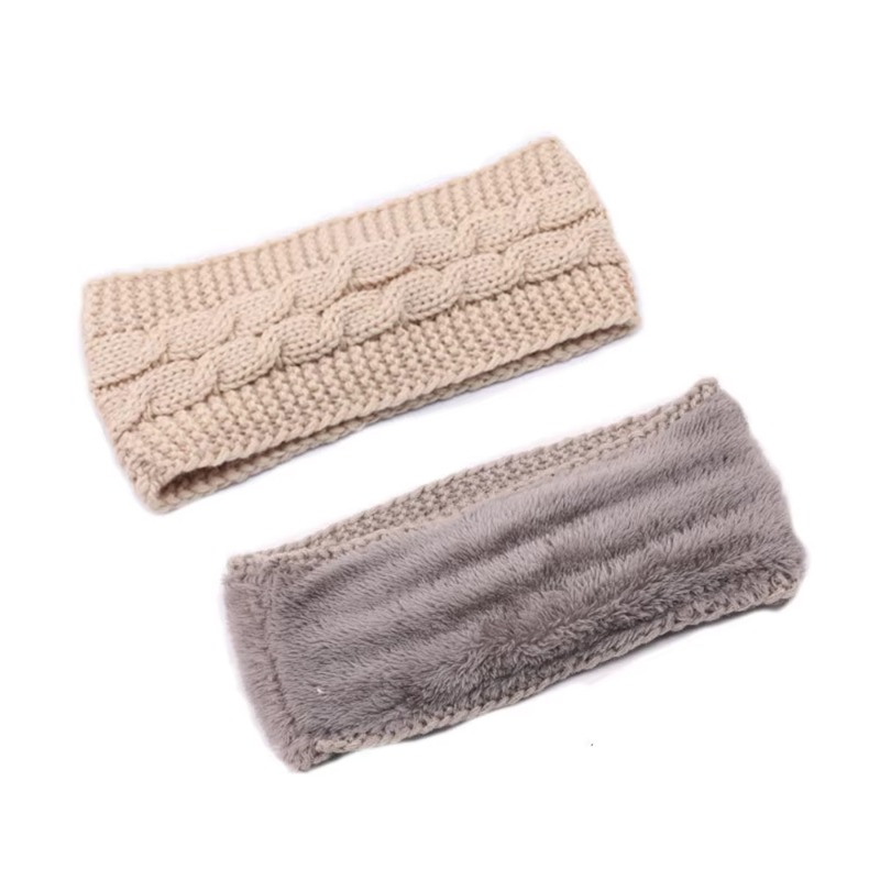 Women's Winter Chunky Knit Hea - Fleece Ear Warmer Band 评论和价格