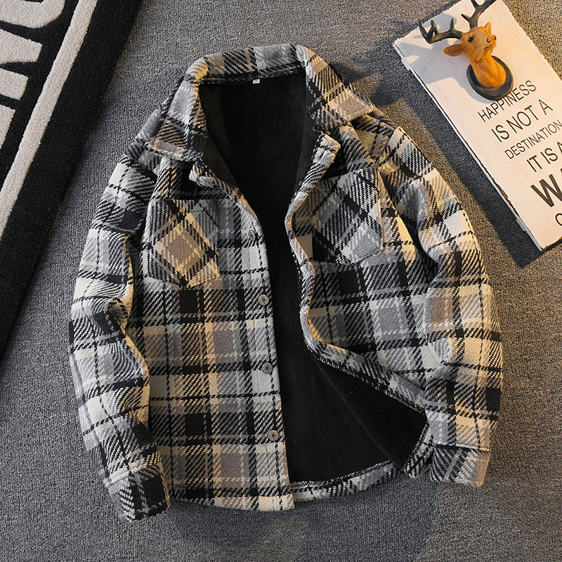 Men's Plaid Flannel Shirt Thic - Flannel Shirt Lined 评论和价格