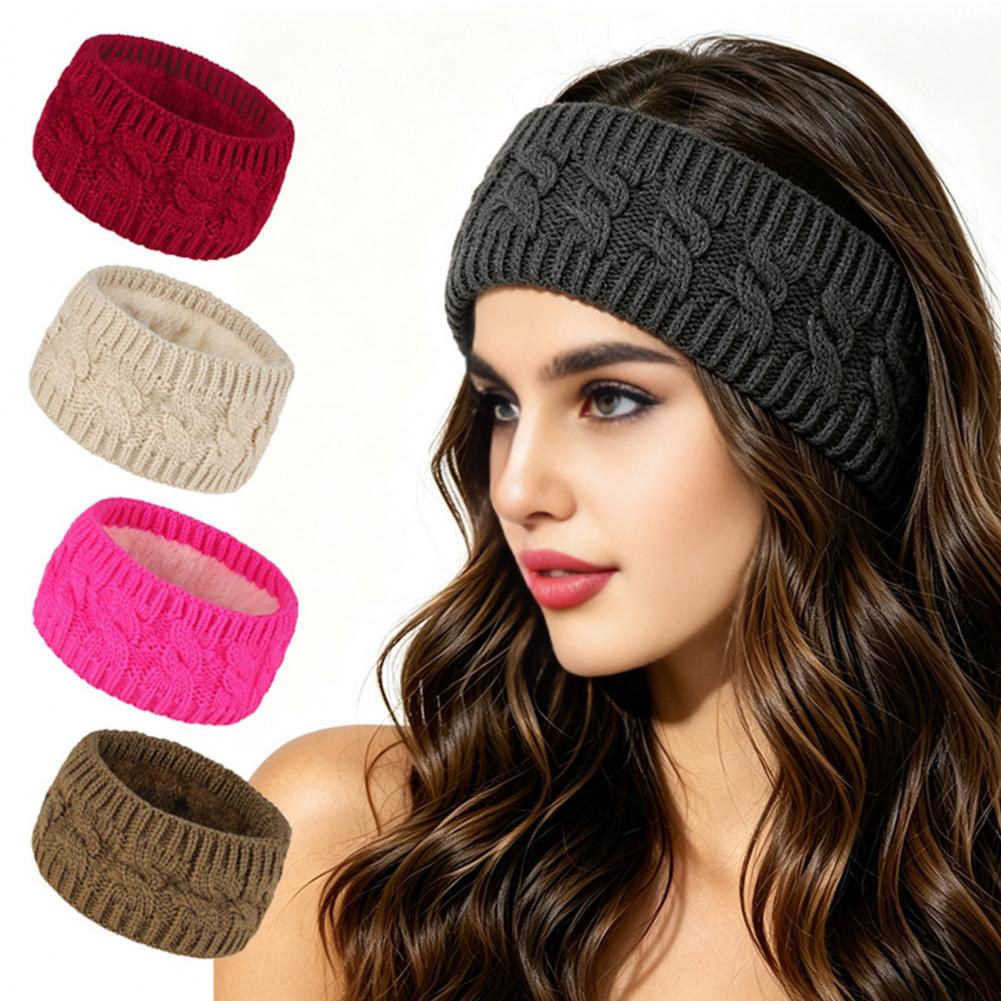Winter Knitted Headband for Wo - Fleece Ear Warmer Band 评论和价格