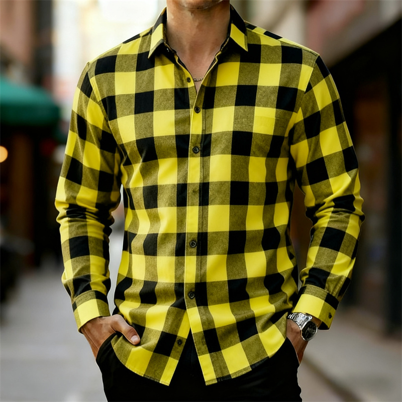Men's Classic Red and Black Pl - Flannel Shirt Lined 评论和价格