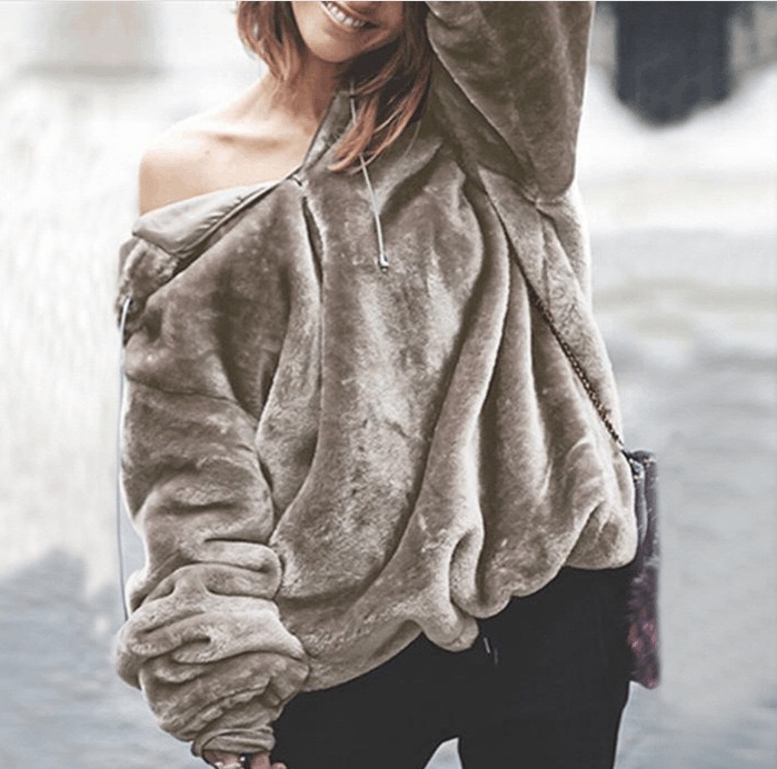 Women's Faux Fur Coat autumn w - Wool Coat Peacoat 评论和价格