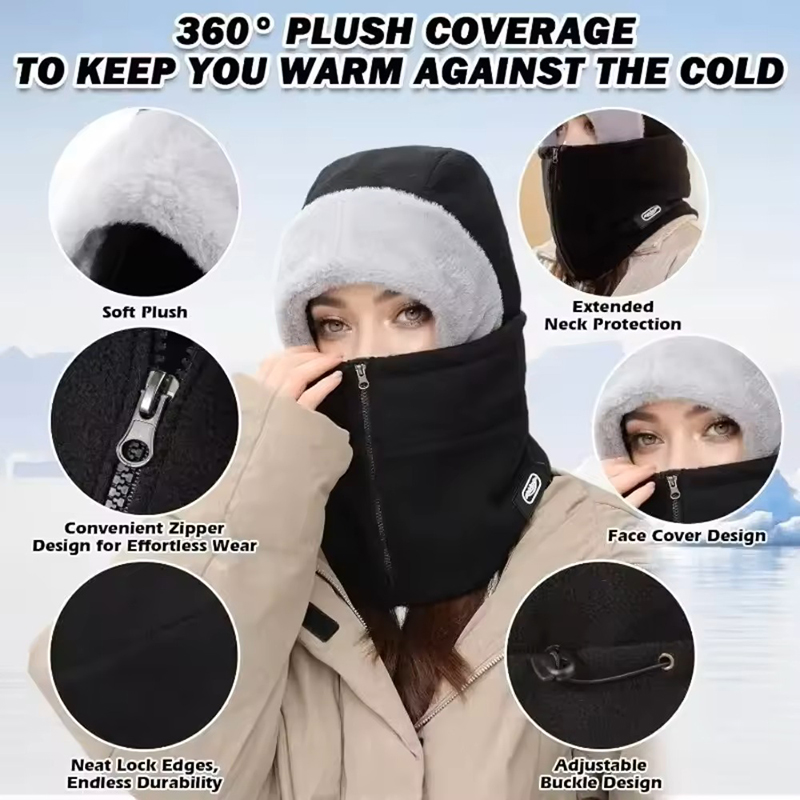 Winter Unisex Windproof Cyclin - Neck Gaiter Fleece 评论和价格